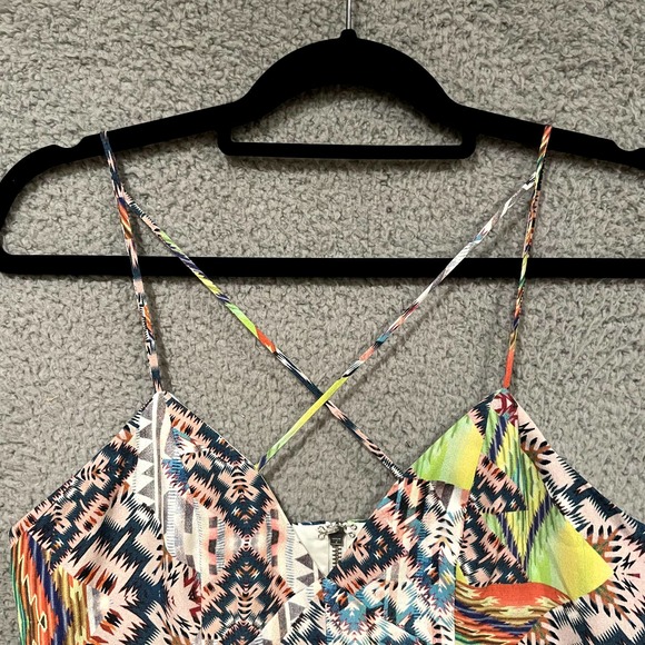NBD X The Naven Twins Multicolor Print Mini Dress Crossover Revolve - M - Picture 5 of 10
